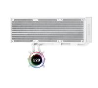 LIANLI Kit di raffreddamento ad acqua semplice, HydroShift II, LCD-C, 360N bianco, display LCD IPS rotondo da 2,1 pollici, nessun modello di ventola, rivenditore autorizzato giapponese