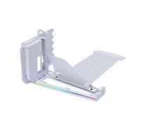 LIANLI PCIe 5.0 Kit verticale GPU compatibile, LL-VG4-5-V4W, bianco, cavo da 200 mm (7,9 pollici), funzione di illuminazione ARGB integrata, rivenditore autorizzato in Giappone