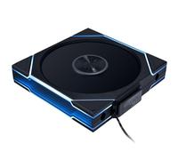 LIANLI Ventola ARGB da 140 mm, ventola UNI TL, wireless, 140 BK, confezione singola, 2,4 GHz, senza fili, nessuna gestione dei cavi, FDB LCP, pala UF-TL140-WLS-1B