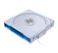 LIANLI Ventola ARGB da 140 mm, ventola UNI TL, wireless, 140 WT, confezione singola, 2,4 GHz, senza fili, nessuna gestione dei cavi, FDB LCP, pala UF-TL140-WLS-1W