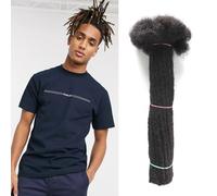 Lianlian Extension per dreadlock in veri capelli umani di spessore 0,6 cm, per uomo/donna, 50 fili per tutta la testa, realizzate a mano, permanenti, possono essere tinti, decolorati, arricciati e
