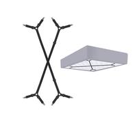 LIANRISES 2 Pezzi Elastici per Lenzuola con Angoli Ferma Lenzuola X Angoli Tendi Lenzuola Matrimoniali Elastici Lenzuola con Pinze Clip Bretelle Elastiche Lenzuola può Essere Regolato
