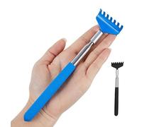 LIANRISES 2 Pezzi Gratta Schiena Mano Allungabile Grattaschiena Manina Grattaschiena Mano Grattaschiena 20-68cm Grattino Schiena Acciaio inox