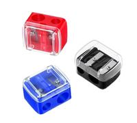 LIANRISES 3 Pezzi Temperino Matita Occhi Labbra Sopracciglia, Temperino Per Matite Trucco Temperamatite, 2 Fori, Facile Da Pulire