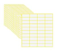 LIANRISES 640 Pezzi 38x17mm Etichette Adesive Piccole Etichette Adesive Bianche Rettangolari Etichette Adesive Scuola Etichette Per Matite Scuola Per categorie cartelle buste prezzi