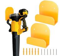 Liantaul Portaoggetti da parete, compatibile con DEWALT DCBL722P1, tagliasiepi, tagliaerba, utensili elettrici da giardino e organizzazione garage, confezione da 2