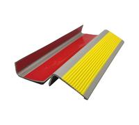 LIANTIAN Strisce Antiscivolo per Scale, Protezioni autoadesive per Bordi Scale, Decorazione a L per Bordi Scale, Adatte per Scale(Yellow,100 * 5 * 2.5cm)