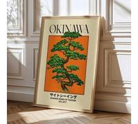 lianyibo 1 pezzo di Okinawa Retro Wall Art Picture Japanese Travel Canvas Prints Paintings Cape Hedo Skyline Poster Okinawa Decor 60x90cm senza cornice