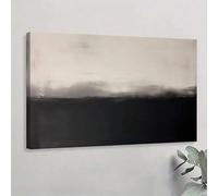 lianyibo 1 pezzo di stampa artistica su tela Alba nebbiosa, dove il mare incontra il cielo, poster e stampe artistiche, decorazione da parete per espressionista astratto (50x75 cm/senza cornice)
