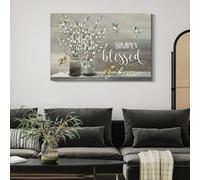 lianyibo pezzo di tela con colibrì, semplice dipinto su tela, poster da parete, stampa su tela, opera d'arte, decorazione da parete, 50x70 cm, senza cornice