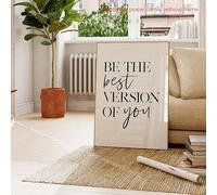 lianyibo pezzo stampe artistiche da parete Sii la migliore versione te stesso, citazioni ispiratrici, poster motivazionale, arredamento moderno per soggiorno (50x75 cm/senza cornice)