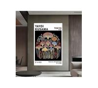 lianyibo Stampa artistica da parete con funghi magici di Yayoi Kusama, decorazione da parete botanica giapponese astratta, poster estetici vintage, decorazione per la casa (30x40 cm/senza cornice)