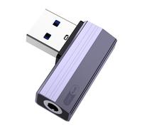 Liaoan Adattatore audio da USB a jack da 3,5 mm, USB-A a cuffie femmina da 3,5 mm, adatto per PS4/PS5/cuffie/Mac/Linux/laptop/desktop/docking station