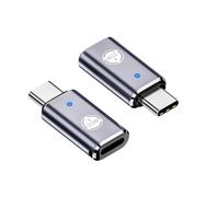 Liaoan Adattatore USB C Li-ght-ing supporta 35W PD, 2 pezzi Li-ght-ing a USB-C, compatibile con iPhone 15 serie/altri dispositivi di tipo C, per ricarica rapida/trasferimento dati, colore blu