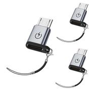 Liaoan Weiyu Adattatore da USB C a Micro USB, 3 confezioni di supporto da 18 W, ricarica rapida, adatto per adattatore USB C femmina a micro maschio, non adatto per cuffie