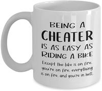 Liar Cheating Ex Boyfriend Girlfriend Lying Deceiver Sarcastic Cheat Tazza Classica Tazze In Ceramica Tazzine Per Succo Ufficio Donna 330Ml