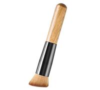 Liasun Pennello per fondotinta Kabuki Flat Top - Pennello per trucco in bambù di alta qualità, per fondotinta, cipria, fard