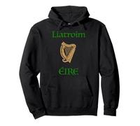 Liatroim County Leitrim Come Arpa celtica gaelica Irlandese di Gaeilge Felpa con Cappuccio