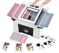 LIAVOP Mischia Carte Automatico, Mescolatore Carte da Gioco Elettrico per 1-2 Mazzi, modalità Auto e Manuale Batteria Ricaricabile Basso Rumore per Texas Hold'em Blackjack