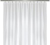 LiBa Tenda Doccia, PEVA 8G Tenda per Vasca da Bagno Idrorepellente Antimuffa con 12 Ganci Decorativi per Tenda da Doccia Bianco 183cm x 183cm