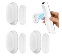 LIBAIDZ 3 Pezzi Supporto Magnetico per Telecomandi, Porta Telecomandi Senza Fori, Magnete Forte per Casa, Ufficio, Scuola (Bianco)