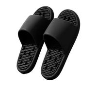 LIBANGRONG-888 Ciabatte da doccia Ciabatte da bagno con fori di drenaggio, unisex, antiscivolo, ad asciugatura rapida, for massaggi, for casa, doccia, piscina Pantofole da esterno(Nero,Alpha X-Large)
