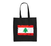 Libano Bandiera - Borsa Tote IN Tela - Beirut Libanese Repubblica Bandiere Paese