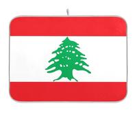 Libano Bandiera La Repubblica Libanese Riutilizzabile Piatto Mat 18x24 Rettangolo Grande Scolapiatti Bordo Decorativo Home Decor Essentials