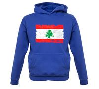 Libano Grunge Stile Bandiera - Bambini Felpa Beirut Libanese Repubblica Paese