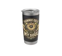 Libano Libano Hummus Fuels My Soul Bicchiere termico in acciaio inox doppia parete
