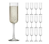 LIBBEY 70112 - Bicchieri da spumante "LINEAR", 222 ml, set da 12 pezzi