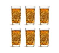 Libbey Hobstar Cooler - 470 ml / 47 cl - 6 Stück - Vintage Design - Spülmaschinenfest