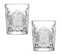 Libbey Hobstar double old fashioned GLASSES, oz/340 ml, vintage, in vetro, set da 2 bicchieri da whisky