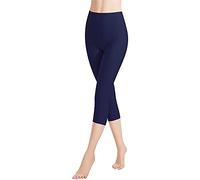 Libella 1/3 Pezzi Donna Leggings 3/4 Pantaloni Fatto di Cotone Capri Pantaloni con Vita Alta Multicolore Pantaloni Fitness Estivi Slim Fit 4161 VA