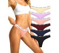 Libella Perizoma Tanga Donna Cotone Mutande Seducenti Brasiliane Slip Traspiranti Intimo Donna Multipack 6 Pezzi Taglie UN9 S