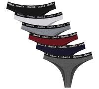 Libella Perizoma Tanga Donna Cotone Mutande Seducenti Brasiliane Slip Traspiranti Intimo Donna Multipack 6 Pezzi Taglie UN2 XL