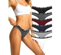 Libella Perizoma Tanga Donna Cotone Mutande Seducenti Brasiliane Slip Traspiranti Intimo Donna Multipack 6 Pezzi Taglie UN2 L
