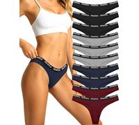 Libella Perizoma Tanga Donna Cotone Mutande Seducenti Brasiliane Slip Traspiranti Intimo Donna Multipack 6/10 Pezzi Taglie S-XL