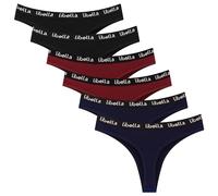 Libella Perizoma Tanga Donna Cotone Mutande Seducenti Brasiliane Slip Traspiranti Intimo Donna Multipack 6 Pezzi Taglie BMR S