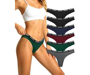 Libella Perizoma Tanga Donna Cotone Mutande Seducenti Brasiliane Slip Traspiranti Intimo Donna Multipack 6/10 Pezzi Taglie S-XL