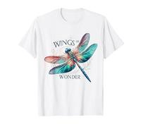 Libellula, Ali della meraviglia, Ali incantevoli Maglietta, Uomo, Bianco, S