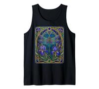 Libellula Art Nouveau Iris Bloom Canotta