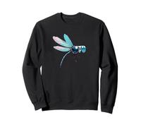 Libellula che indossa occhiali da sole - Divertente insetto drago fly Felpa