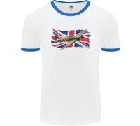 Libellula Hawker Hurricane con Il Union Jack Uomo Ringer