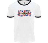 Libellula Hawker Hurricane con Il Union Jack Uomo Ringer