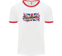 Libellula Hawker Hurricane con Il Union Jack Uomo Ringer