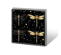 Libellula Libellule Distintivo quadrato Grazioso spilla a forma di cuore Spille Bottoni Distintivi per Zaino Giubbotti Cappel
