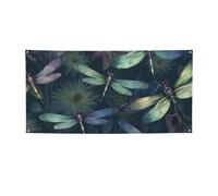 Libellula modello Banner segno per esterni interni compleanno sfondo poster decorazioni per feste forniture sfondo foto con occhielli bandiera da parete personalizzata