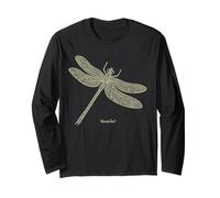 Libellula Odonata Spirito della Natura Vintage Art Maglia a Manica
