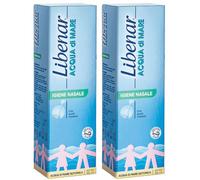 Libenar® Acqua di Mare per l'Igiene Nasale 2x100 ml Spray nasale
